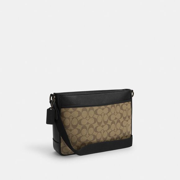 NWT Coach Outlet District Crossbody Bag In Signature Canvas - Picture 2 of 5